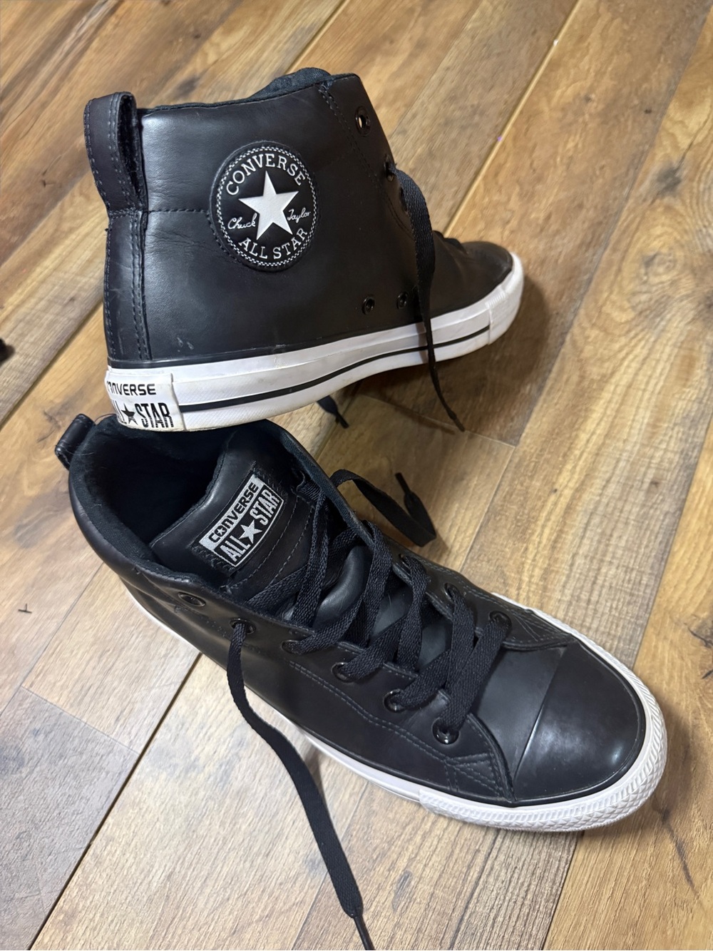 Converse Chuck Taylor All Star City Sneaker Leather Mid/High Top Black Men’s 9 - Picture 9 of 13